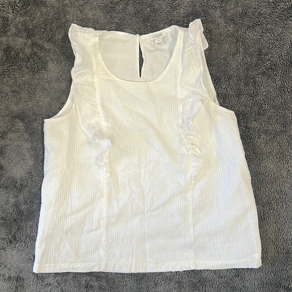 J Crew white tank blouse - Picture 1 of 12